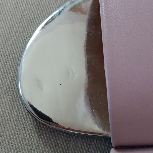 Zara Trafaluc blush pink and silver slides - Picture 4 of 5
